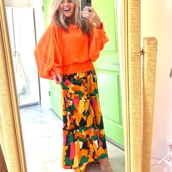 Live 4 Truth,Live Life in Color,So Cool & FUN, Elastic-Waist,Palazzo Pant,Size S - Picture 4 of 10